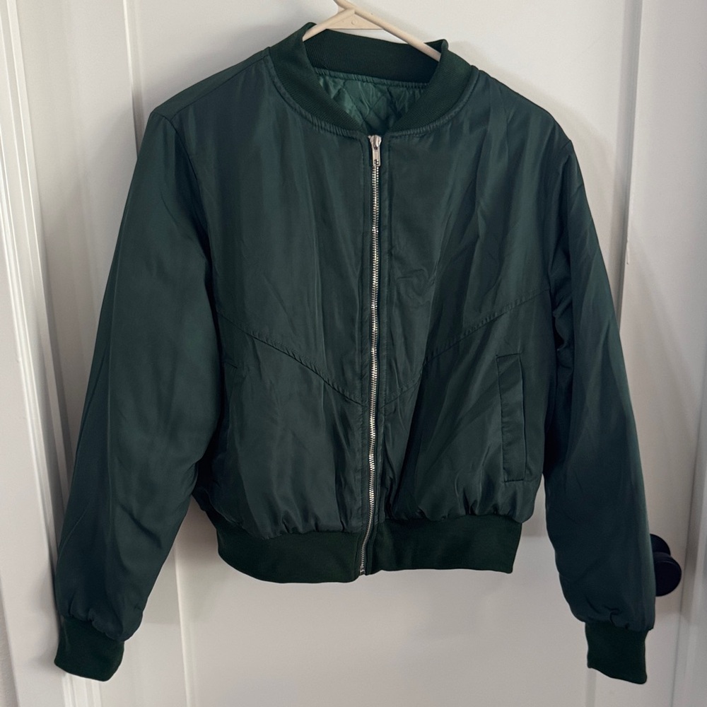 Dark Green Bomber Jacket